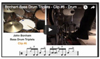 Bonham Bass Drum Triplets 